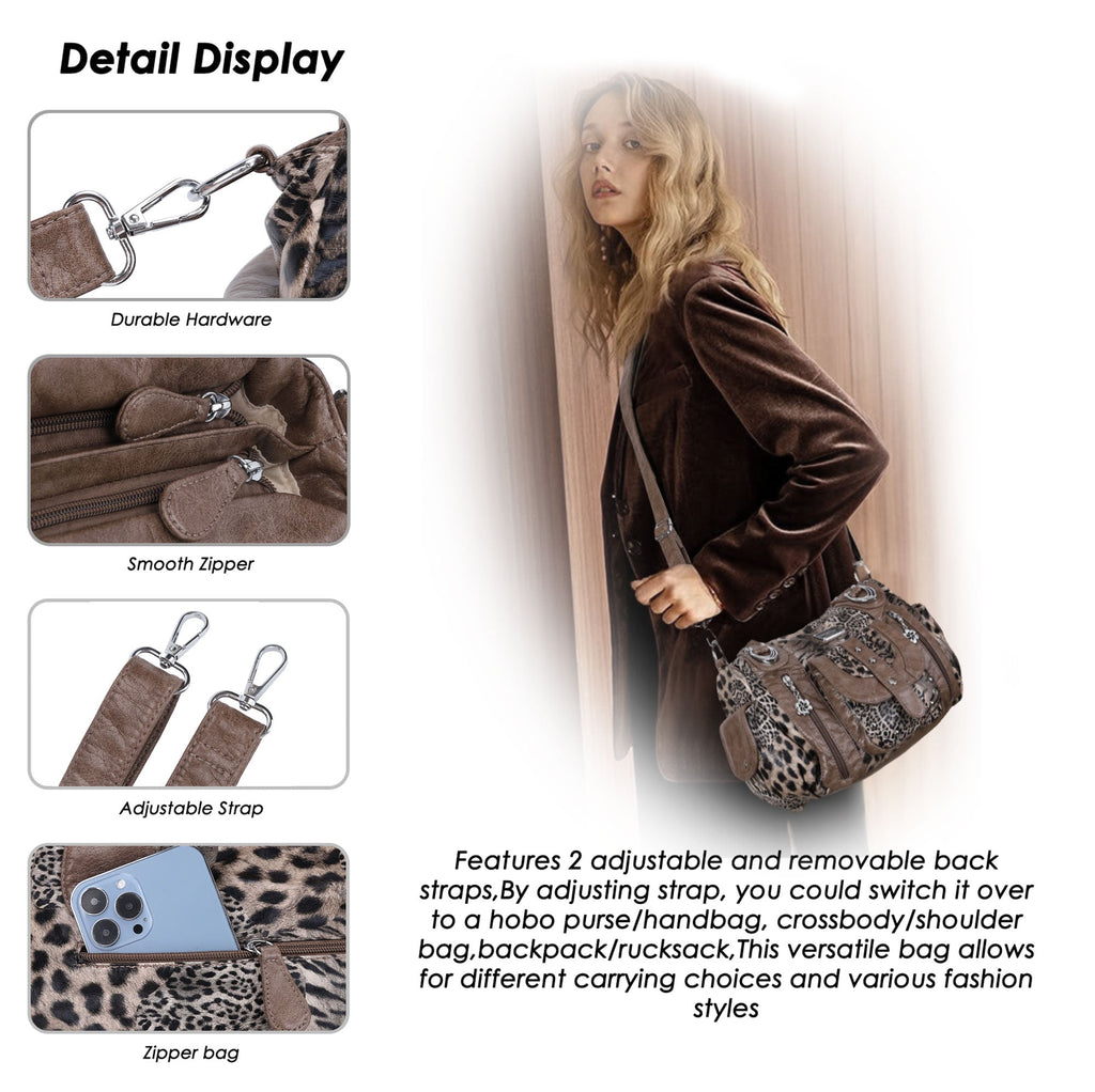 Vintage Luxe Relaxed-Shape Hobo Handbags