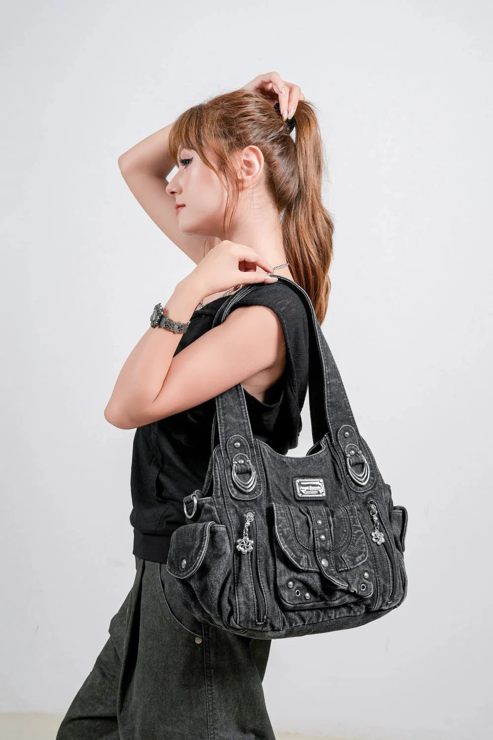 Vintage Luxe Relaxed-Shape Hobo Handbags