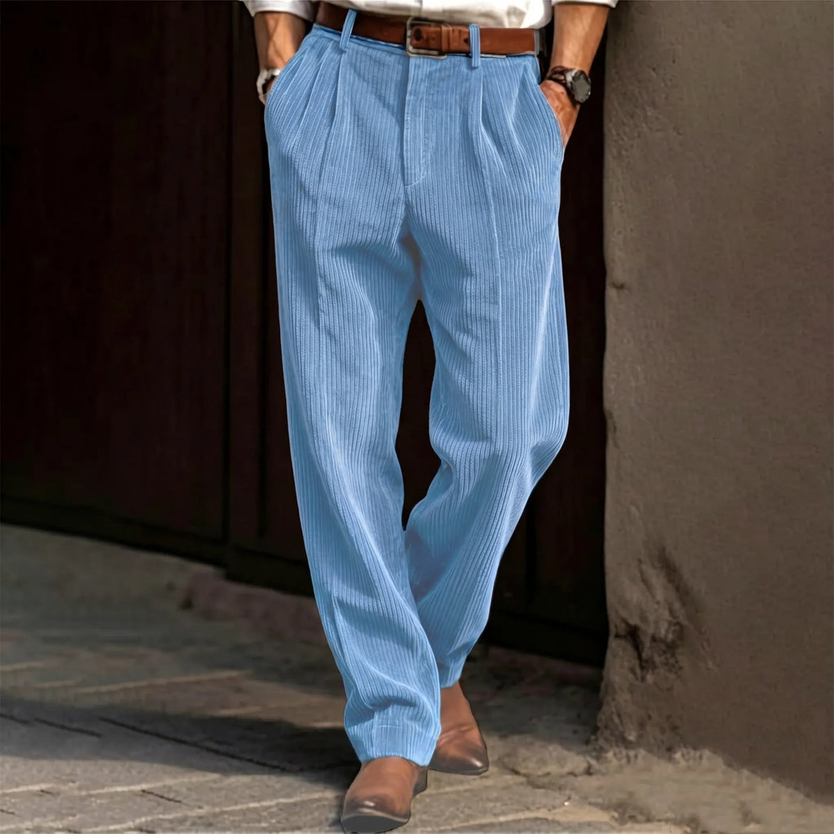 Men's Corduroy Straight Leg Pants