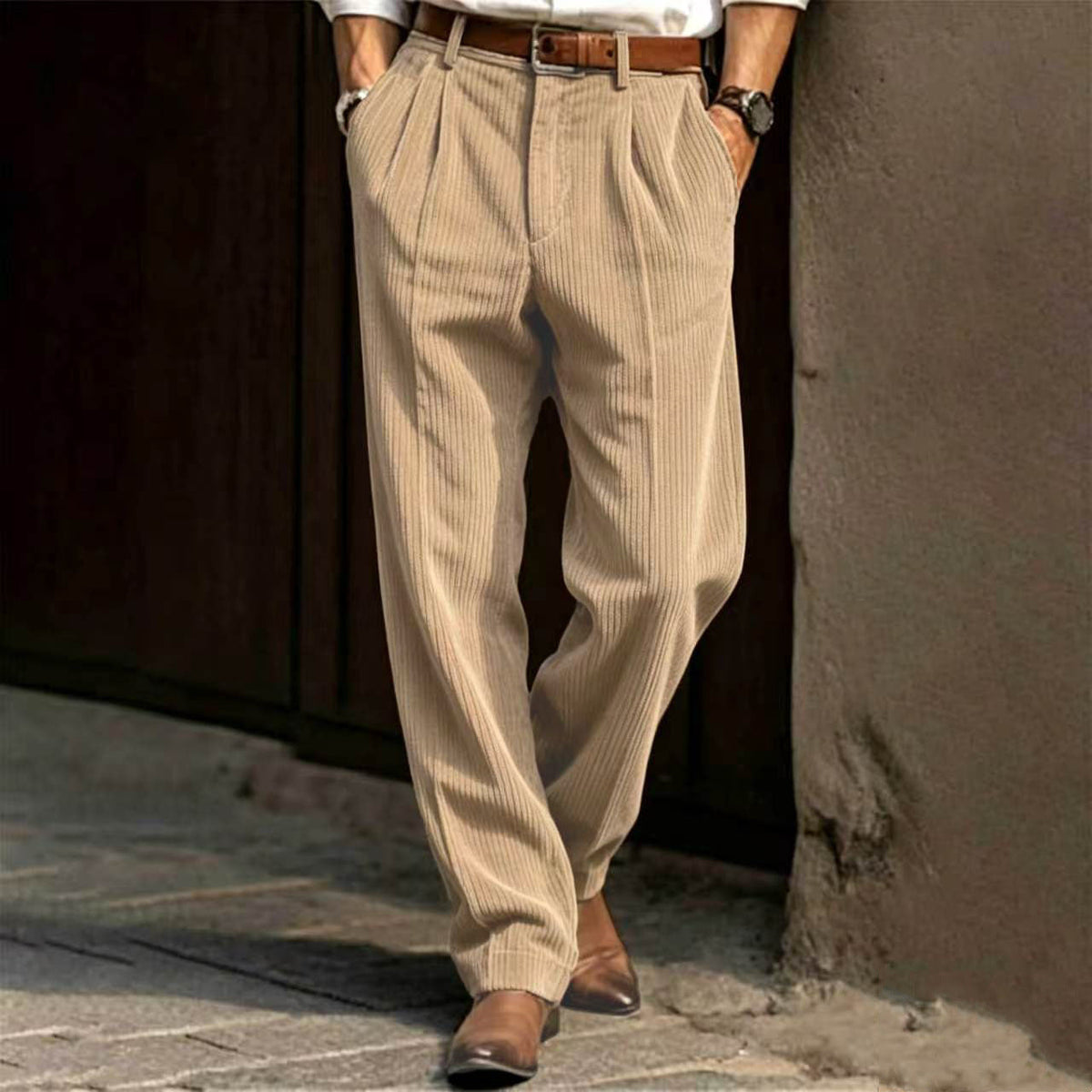 Men's Corduroy Straight Leg Pants