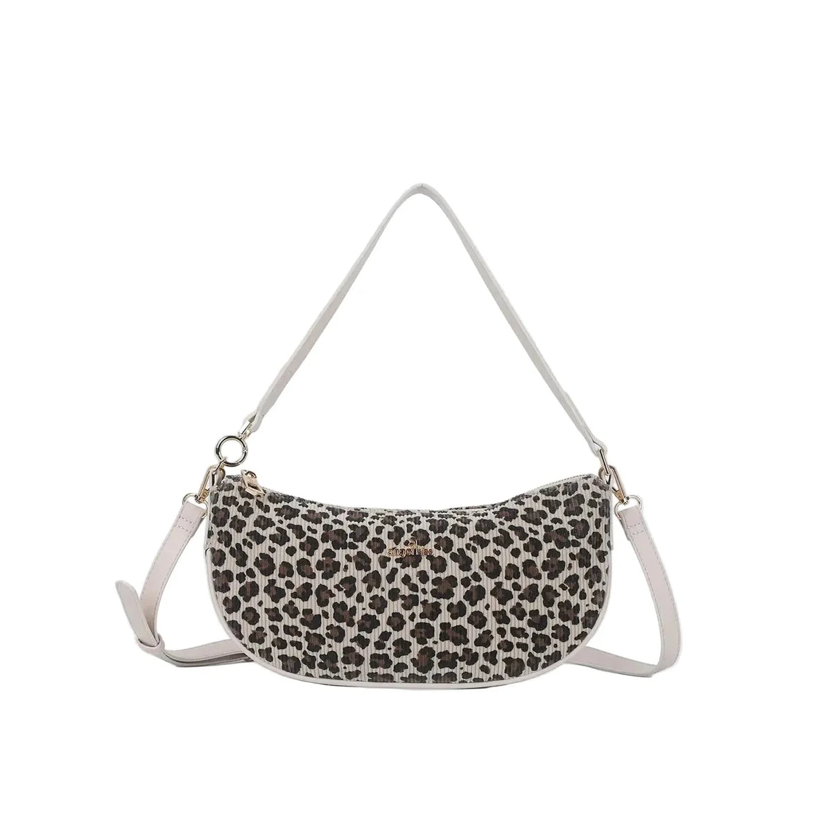 Vintage Leopard Print Shoulder Bag – Soft-Shape Everyday Carry