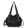 Tote Retro Solid Color Spacious Unique Texture Wandering Bag