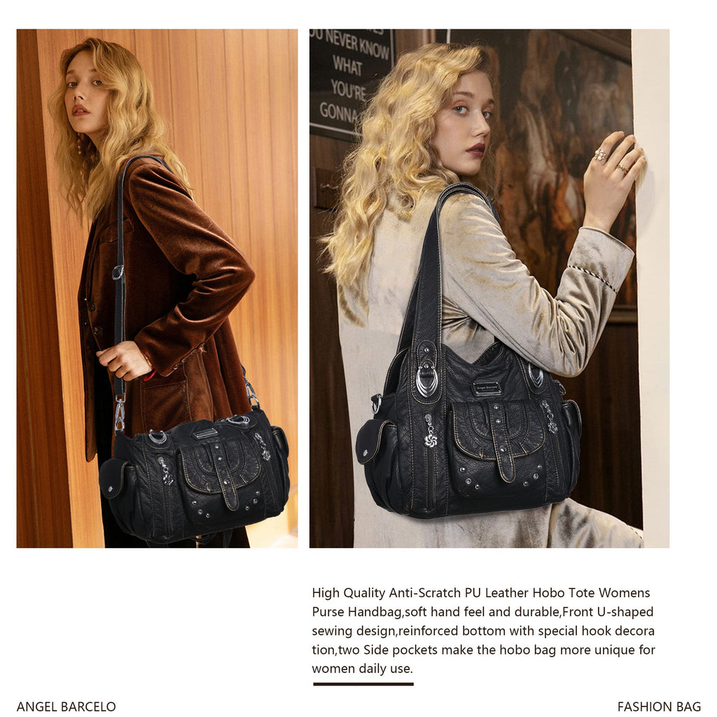 Tote Retro Solid Color Spacious Unique Texture Wandering Bag