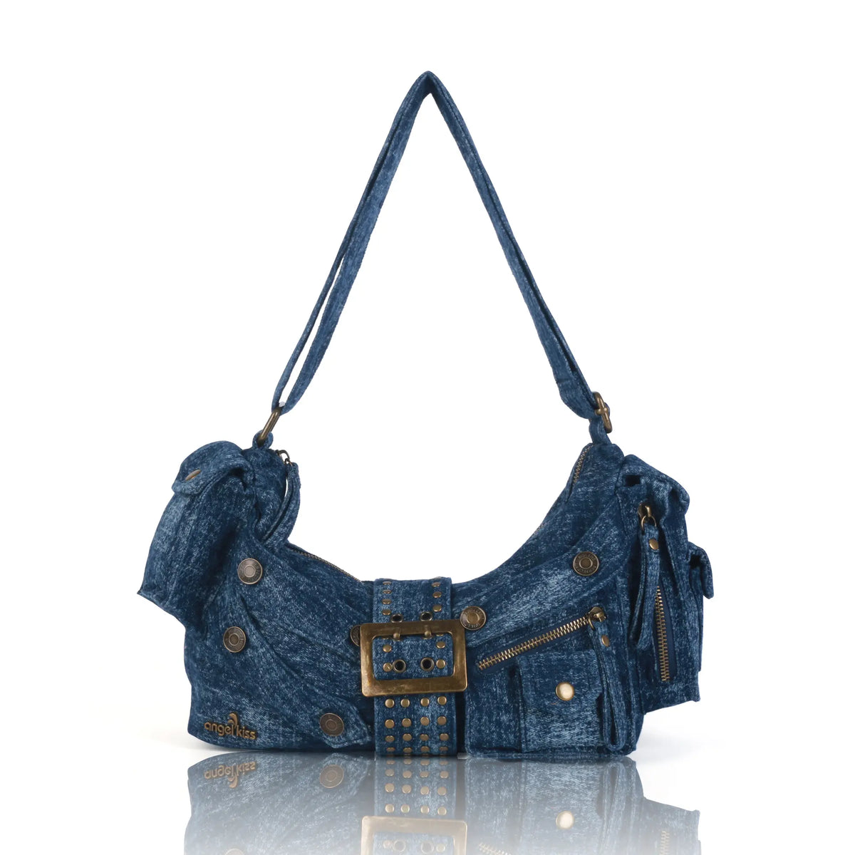Colorful Denim Purse | Versatile Carry: Handheld, Shoulder, or Crossbody