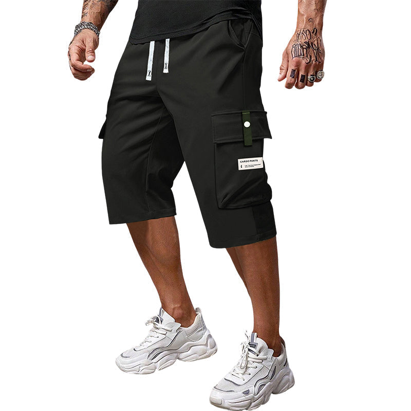 ⏳LAST DAY SALE 50% OFF !!📢Men's Casual Drawstring Capri Cargo Pants